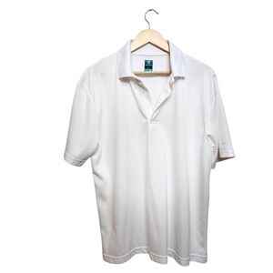 Pro Tour Airplay White Golf Polo Shirt Womens Large Short Sleeve Performance Top